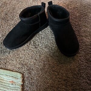 Black Suede Ankle Boots